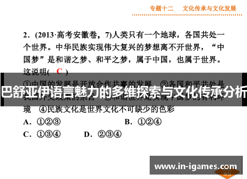 巴舒亚伊语言魅力的多维探索与文化传承分析 巴舒亚伊语言魅力的多维探索与文化传承分析
